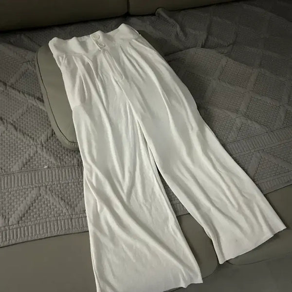 [BUNJANG] Pintuck Banding Cotton Wide Pants / 핀턱 밴딩 면 와이드 팬츠