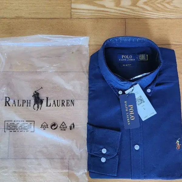 [BUNJANG] Polo Ralph Lauren Navy Slim Fit Shirt L Size / 폴로 랄프로렌 네이비 셔츠 L 사이즈