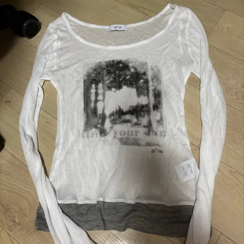 [BUNJANG] AZON Layered Long Sleeve T-Shirt / 애즈온 레이어드 티셔츠