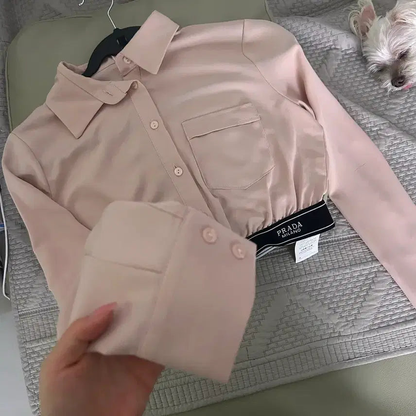 [BUNJANG] High-Quality Shirt Blouse and Tulle Skirt Set / 고퀄 셔츠 블라우스 샤스커트 세트