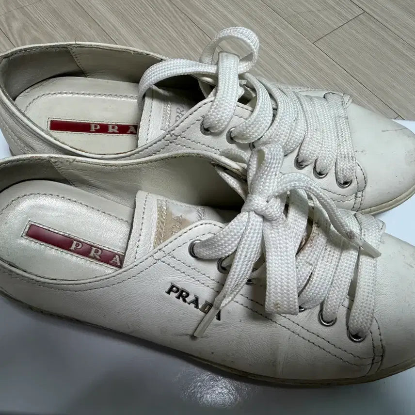 [BUNJANG] Prada White Sneakers / 프라다 흰색 스니커즈