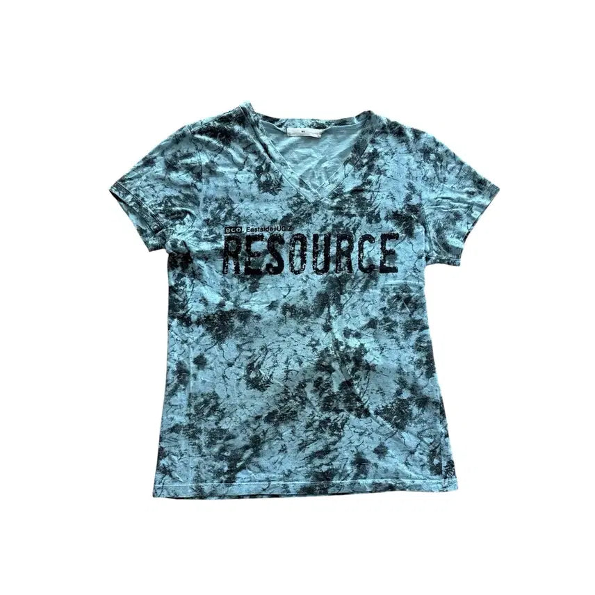 [BUNJANG] UGIZ Tie-Dye V-Neck T-Shirt / UGIZ 나염 브이넥 반팔 T
