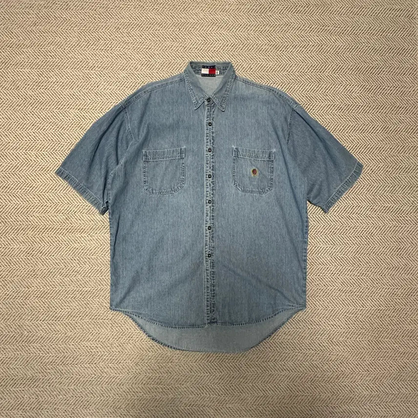 [BUNJANG] Tommy Hilfiger 90's Denim Shirt XL / TOMMY HILFIGER 90's denim shirt
