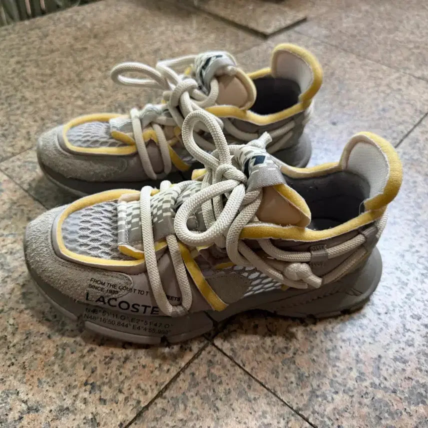 [BUNJANG] LACOSTE L003 Active Sneakers Grey Size 270 / LACOSTE 라코스테 엑티브 L003 그레이 270 사이즈