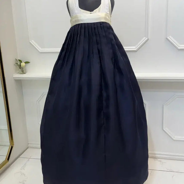 [BUNJANG] Navy Hanbok Skirt / 새상품)네이비 한복 치마
