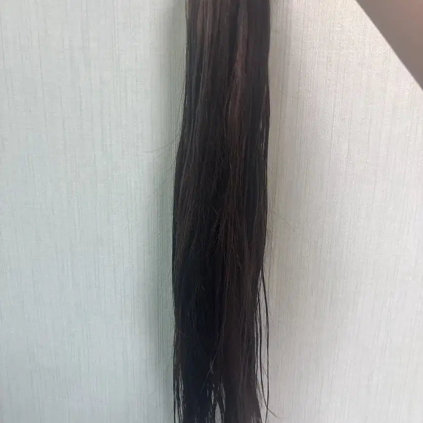 [BUNJANG] 22-inch Clip-in Hair Extensions Dark Brown Natural Brown / 22인치 붙임머리 다크브라운 자연갈색 한팩 80피스 85피스