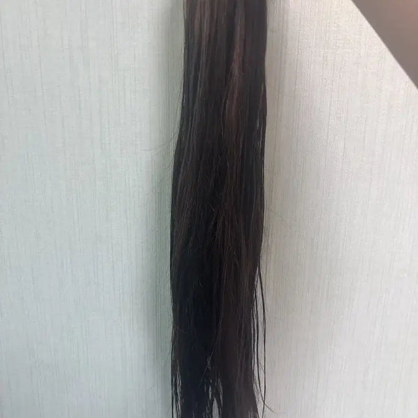 [BUNJANG] 22-inch Clip-in Hair Extensions Dark Brown Natural Brown / 22인치 붙임머리 다크브라운 자연갈색 한팩 80피스 85피스