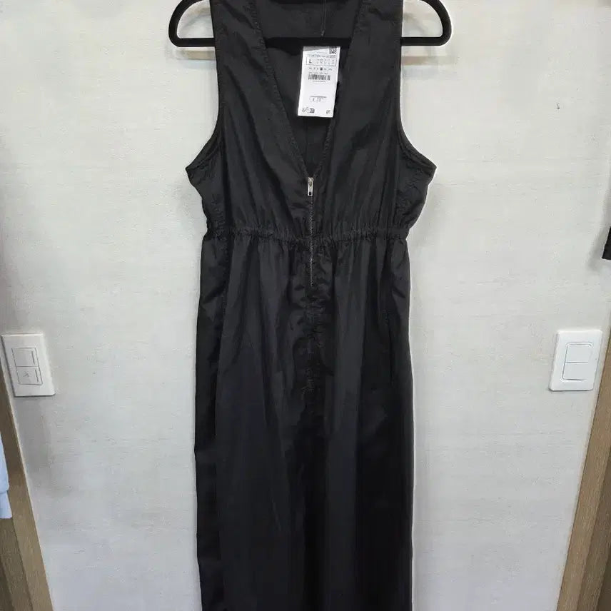 [BUNJANG] Zara Two-Way Zipper Poplin Long Dress (Size L) / 자라 투웨이지퍼 포플린 롱 원피스 L