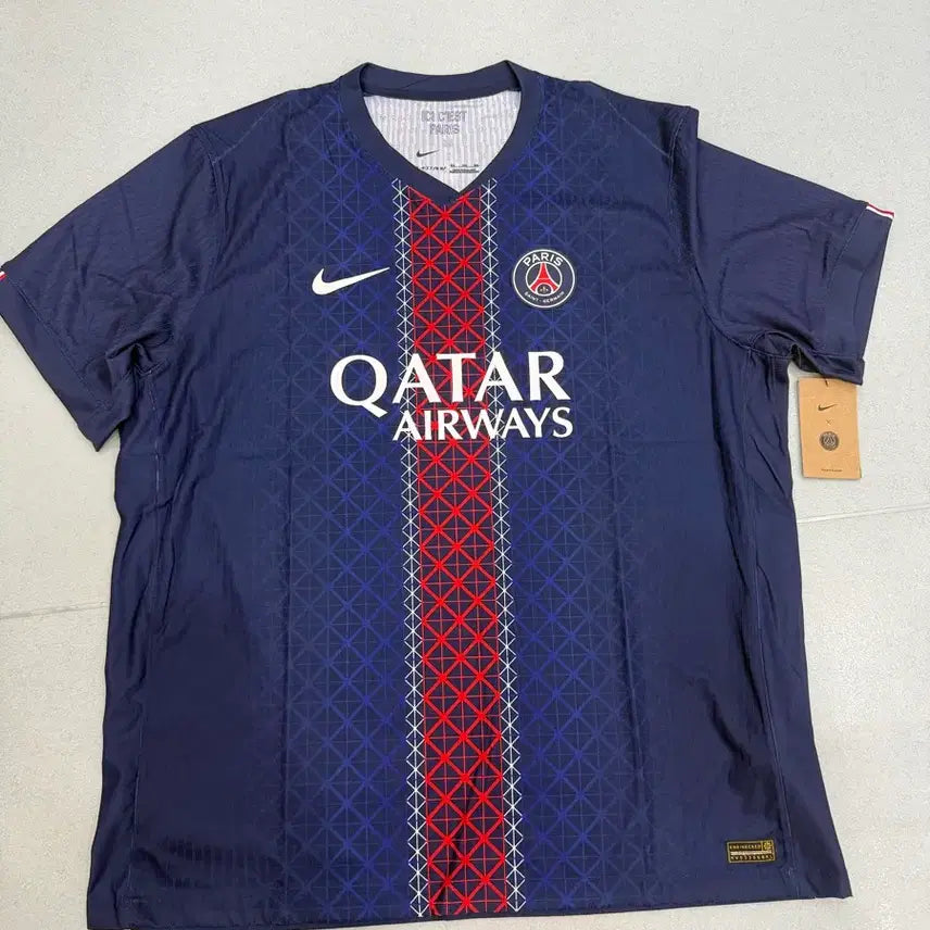 [BUNJANG] Paris Saint-Germain 2025 Authentic Home Short Sleeve Jersey XL / 2025 파리생제르망 ADV 어센틱  홈 반팔