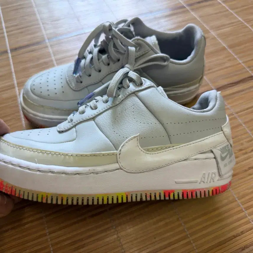 [BUNJANG] Nike Women's Air Force 1 Jester XX Print Pure Platinum Sneakers / 나이키 우먼스 에어포스 1 제스타 XX 프린트 퓨어 플래티넘 운동화 여성