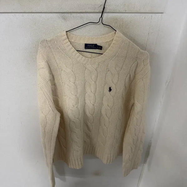 [BUNJANG] Polo Ralph Lauren Cable Cashmere Knit Sweater / 폴로 랄프로렌 케이블 캐시미어 니트