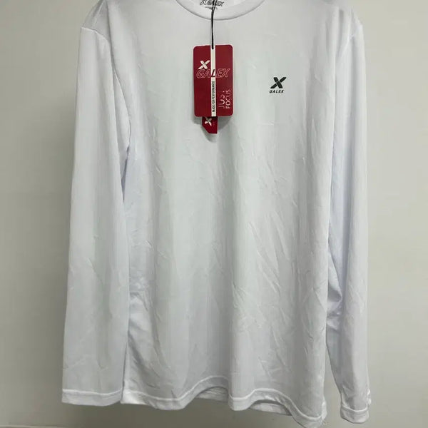 [BUNJANG] GALEX Long Sleeve Athletic T-Shirt White 100 / GALEX 긴팔 운동 티셔츠 100