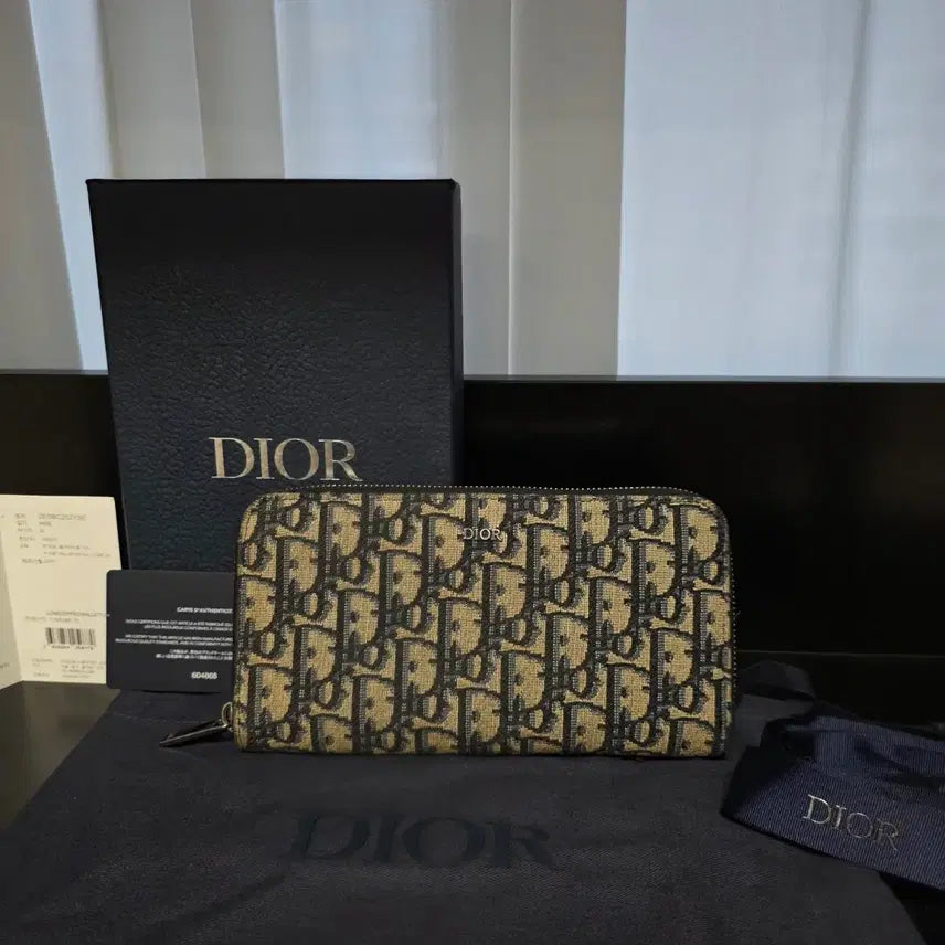[BUNJANG] Dior Oblique Jacquard Zipped Long Wallet / {클로젯}[Os/풀구성]디올 오블리크 자카드 지퍼돌이 장지갑