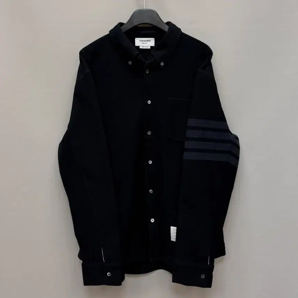 [BUNJANG] Thom Browne 4-Bar Tech Twill Button-Down Shirt Jacket / 톰브라운 4바 테크 트윌 버튼 다운 셔츠형 자켓 ( 105 )