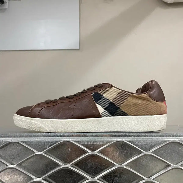 [BUNJANG] Burberry Leather Check Sneakers / 버버리 레더 체크 스니커즈 40 (gr-5114)