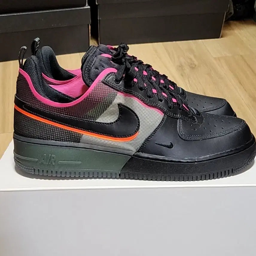 [BUNJANG] Nike Air Force 1 Black Neon (285) / 나이키 285 에어포스 블랙네온