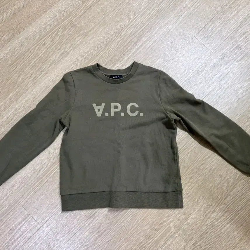 [BUNJANG] A.P.C. V.P.C. Logo Sweatshirt Khaki / 아페쎄 APC 맨투맨