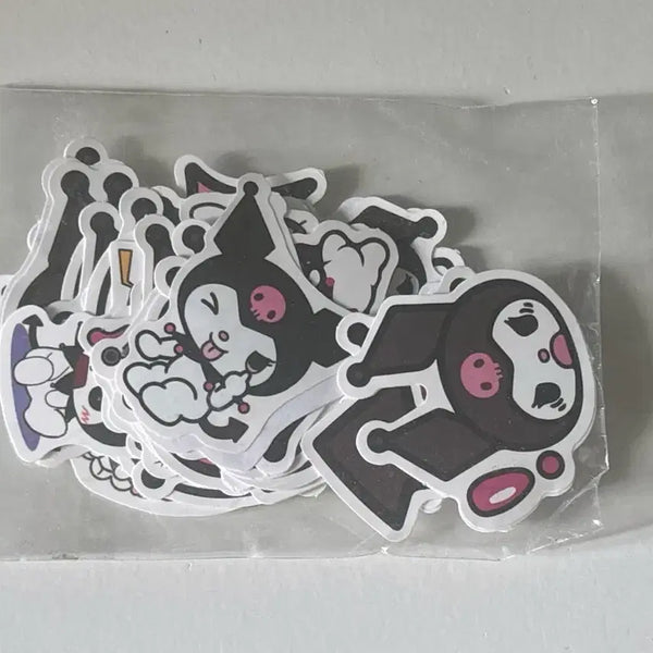 [BUNJANG] Sanrio Kuromi Japanese Die-Cut Sticker Set / 산리오 쿠로미 일본 조각스티커 모음