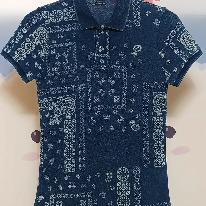 [BUNJANG] Polo Ralph Lauren Women's Paisley Short Sleeve T-Shirt / (S) 폴로 랄프로렌 우먼 페이즐리 반팔티