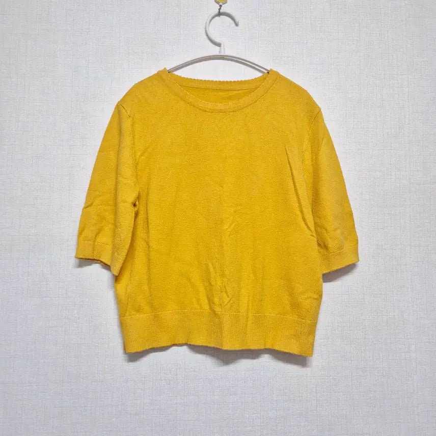 [BUNJANG] Knit Short Sleeve T-Shirt / 니트 반팔 티셔츠
