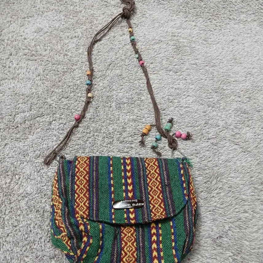 [BUNJANG] Handmade Bohemian Style Mini Crossbody Bag / (빈티지) 핸드메이드 스폐셜 보헤미안스타일 미니크로스백