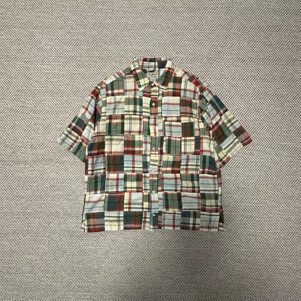 [BUNJANG] L.L. Bean Madras Patchwork Shirt / L. L. BEAN madras patchwork shirt