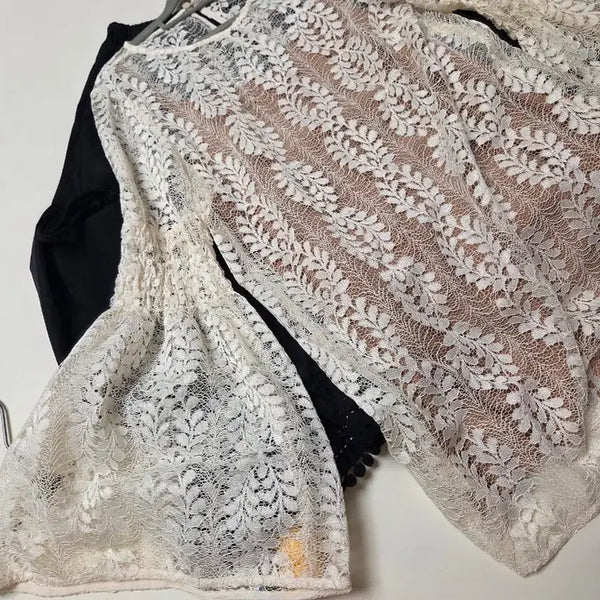 [BUNJANG] Michael Kors Lace Blouse with Inner Camisole (M) / 마이클코어스 -레이스 (안에 나시포함)블라우스 M