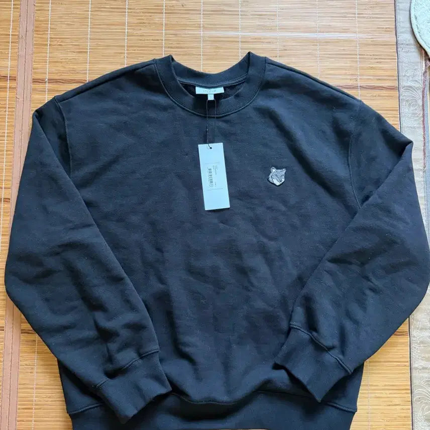 [BUNJANG] Maison Kitsuné Black Sweatshirt Long Sleeve T-Shirt L New / 메종 키츠네 블랙 맨투맨 스웨트 긴팔 티셔츠 L 새상품