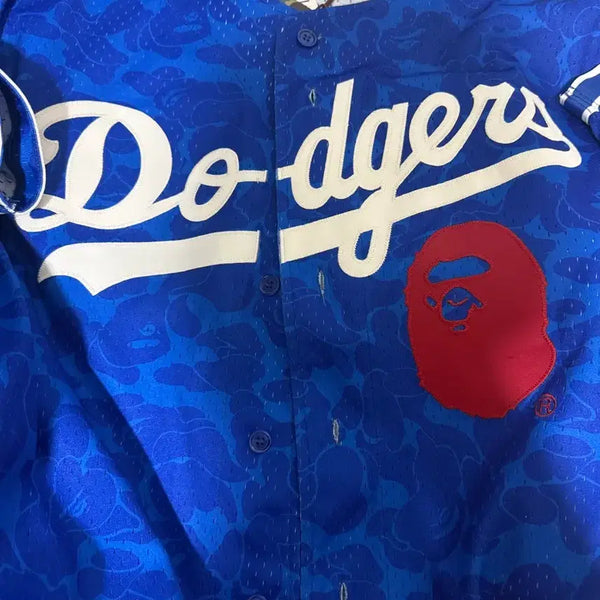 [BUNJANG] BAPE Dodgers Collaboration Baseball Jersey / 베이프 다저스 콜라보 유니폼