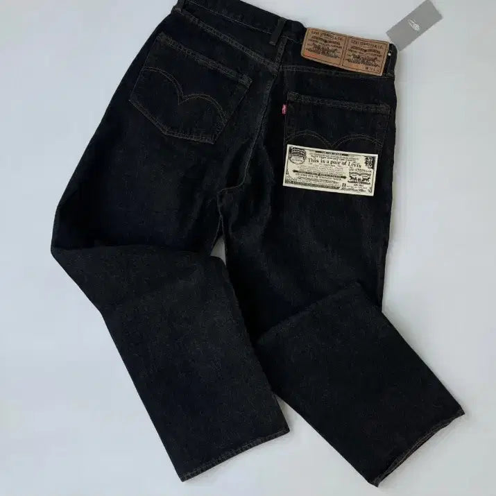 [BUNJANG] BEAMS x Levi's Black Rinse Denim Pants / 빔즈 x 리바이스 데님 팬츠 블랙 린스