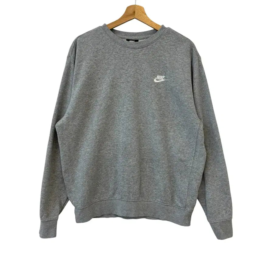 [BUNJANG] Nike Club Crewneck Sweatshirt Grey L / 나이키 클럽 맨투맨 그레이 L 정품