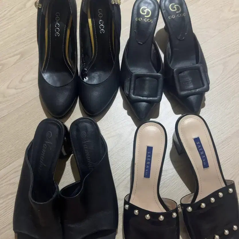 [BUNJANG] Women's Black Dress Shoes Bundle (Size 235) / 일할때 신던신발 235 일괄4켤레