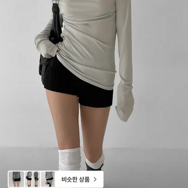 [BUNJANG] Black Up Hints Draping Off-Shoulder Top / 블랙업-힌츠 드레이핑 오프숄더