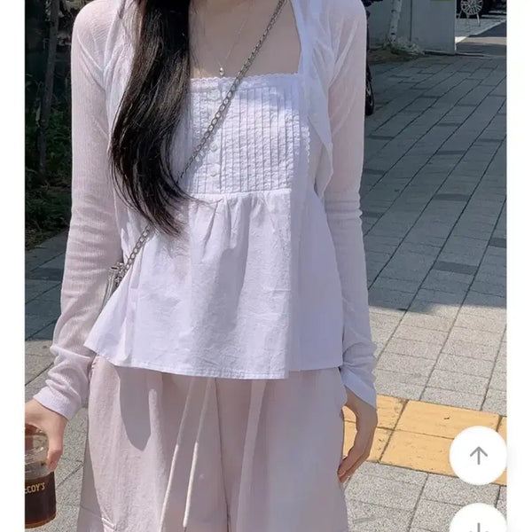 [BUNJANG] Shopperland Sleeveless Blouse / 쇼퍼랜드 블라우스 나시