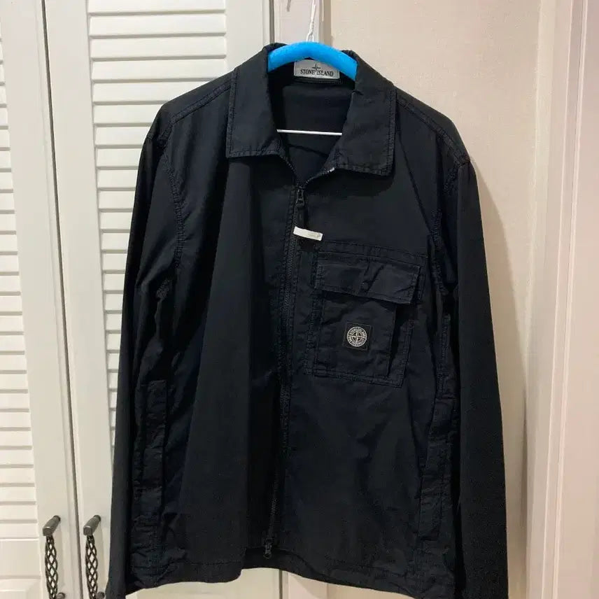 [BUNJANG] Stone Island Logo Overshirt Jacket L / 백화점판 스톤아일랜드 로고 오버셔츠 자켓 L