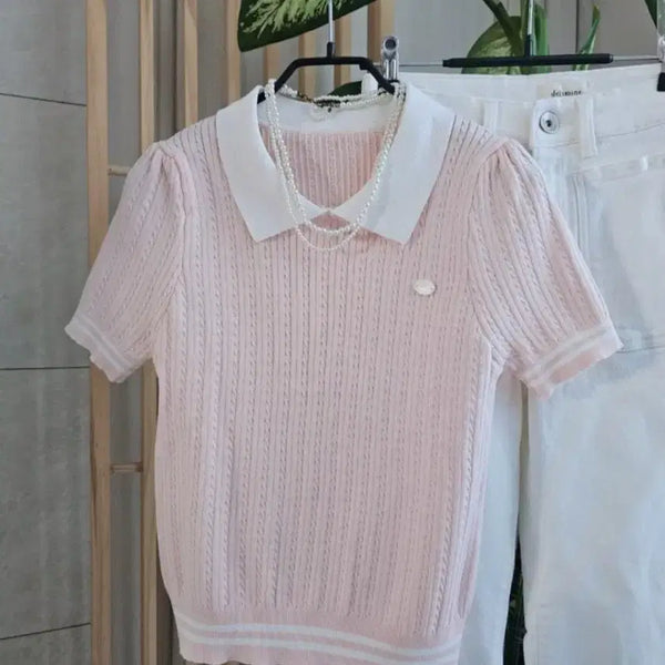 [BUNJANG] Pink Knit Sweater (New) / 새상품 핑크니트