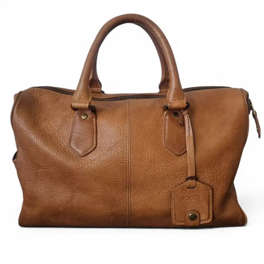 [BUNJANG] Yoshida Porter Calfskin Boston Bag / 요시다 포터 소가죽 보스톤백