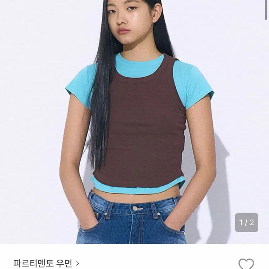 [BUNJANG] Partimento Woman 3-Way Layered Top Set / [새상품] 파르티멘토우먼 3way 레이어드탑 세트