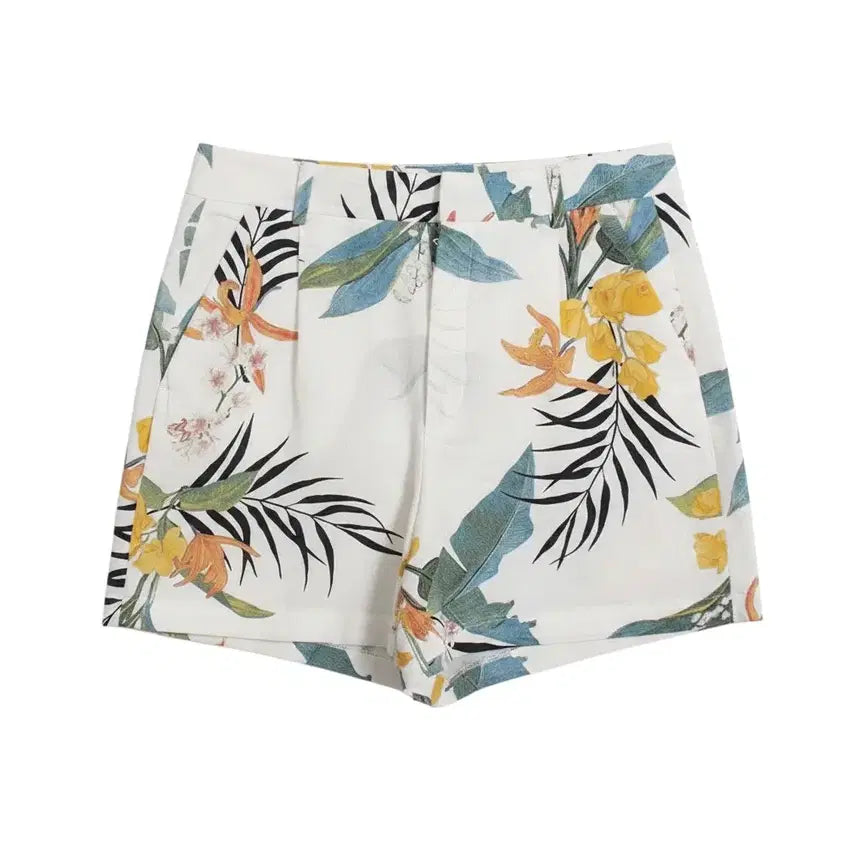[BUNJANG] Floral Linen Shorts / 여성29/ 플로럴 린넨 마 반바지 WT 22-175