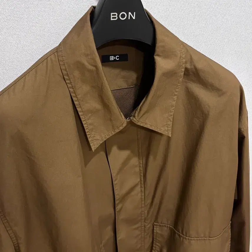[BUNJANG] Uniqlo C Cotton Short Blouson Jacket Brown XL / [XL] 유니클로 : C 코튼 쇼트 블루종,  34 브라운