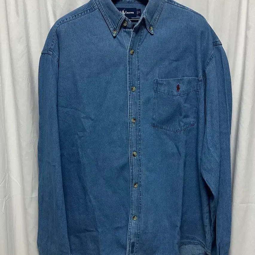 [BUNJANG] Polo Ralph Lauren Denim Shirt XXL / no.191 폴로랄프로렌 데님셔츠 xxl 상태s급