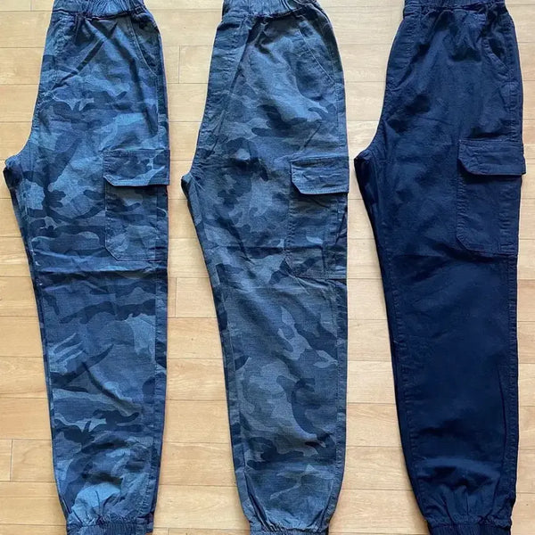 [BUNJANG] Strap Banding Jogger Pants Summer Wash Cotton / 3장일괄 (무료배송)