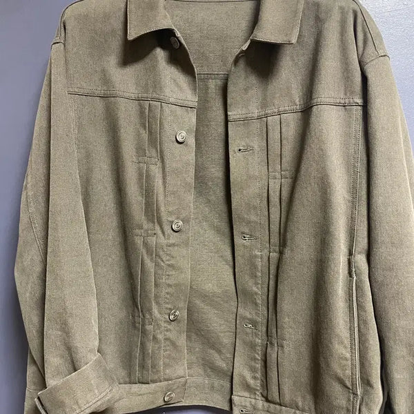 [BUNJANG] Youth Denim Jacket Khaki S / 유스 데님자켓 카키 S