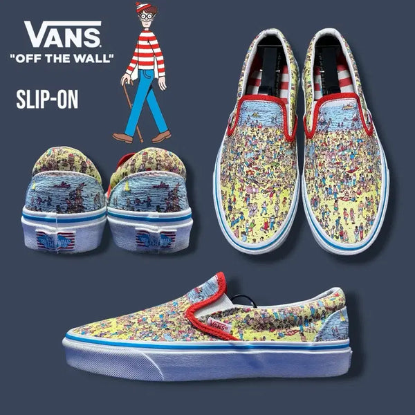 [BUNJANG] Vans Classic Slip-On Where's Waldo? Beach (245mm) / [반스아저씨] Vans x 월리를 찾아라 슬립온 245mm