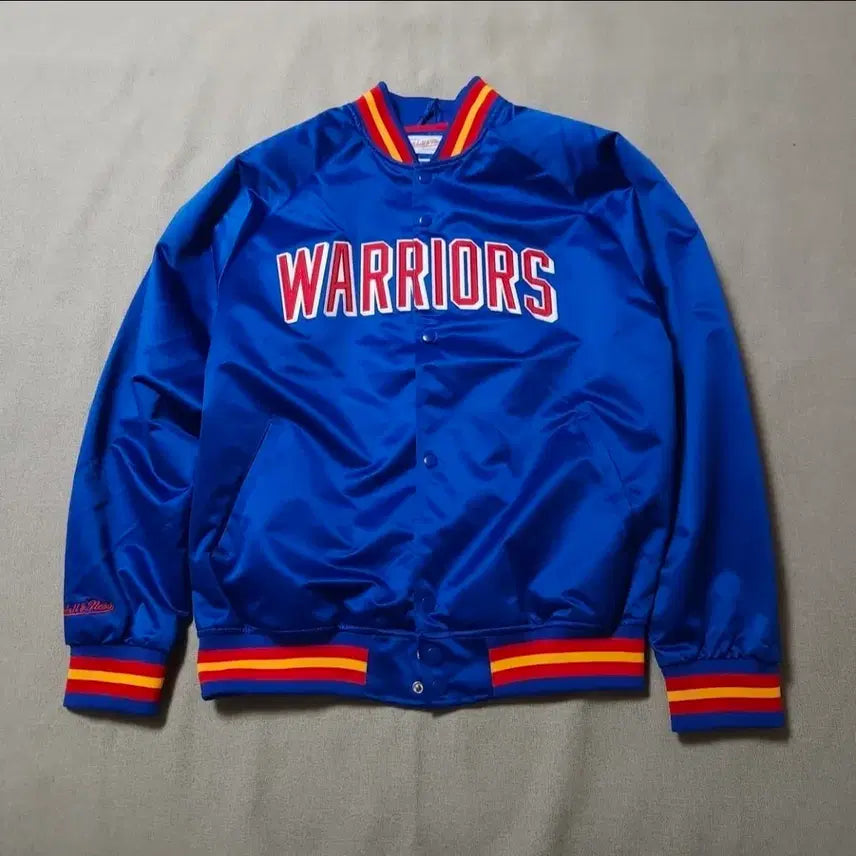 [BUNJANG] Mitchell & Ness Golden State Warriors NBA 75th Anniversary Jacket (L) / 새상품 L 골든스테이트 자켓 미첼엔네스 nba