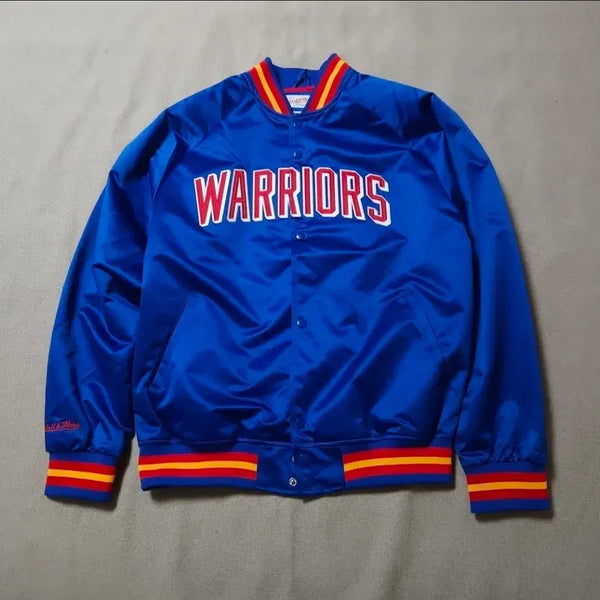[BUNJANG] Mitchell & Ness Golden State Warriors NBA 75th Anniversary Jacket (L) / 새상품 L 골든스테이트 자켓 미첼엔네스 nba
