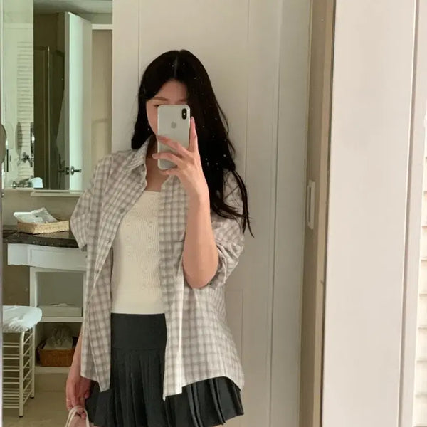 [BUNJANG] Wearweather Check Shirt / 웨어웨더 셔츠