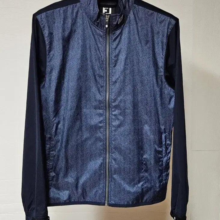 [BUNJANG] Footjoy Men's 100 Herringbone Pattern Zip-Up Golf Windbreaker Jacket / 풋조이 남100 집업 바람막이 골프자켓