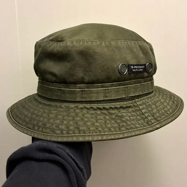 [BUNJANG] Polo Sport Vintage Military Bucket Hat / 90s POLO SPORT 폴로스포츠 US 빈티지 밀리터리 버킷햇