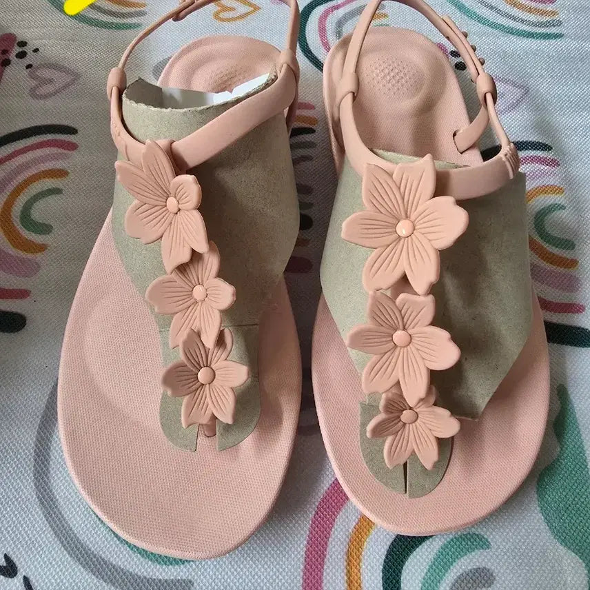[BUNJANG] Fitflop Pink Floral Embellished Sandals / 새상품 핏플랍 50사이즈 245사이즈